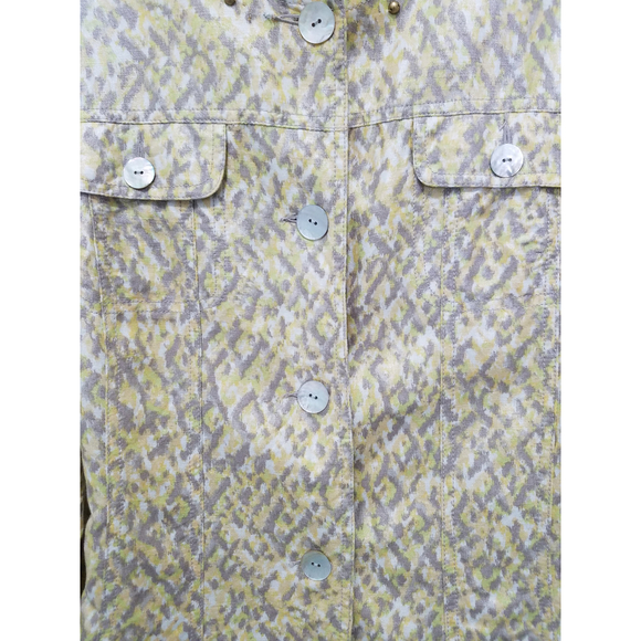 Ruby Rd Yellow/Gray Beaded Women's 3/4 Slit Sleeves Blouse Sz 16 NWOT - Picture 6 of 12